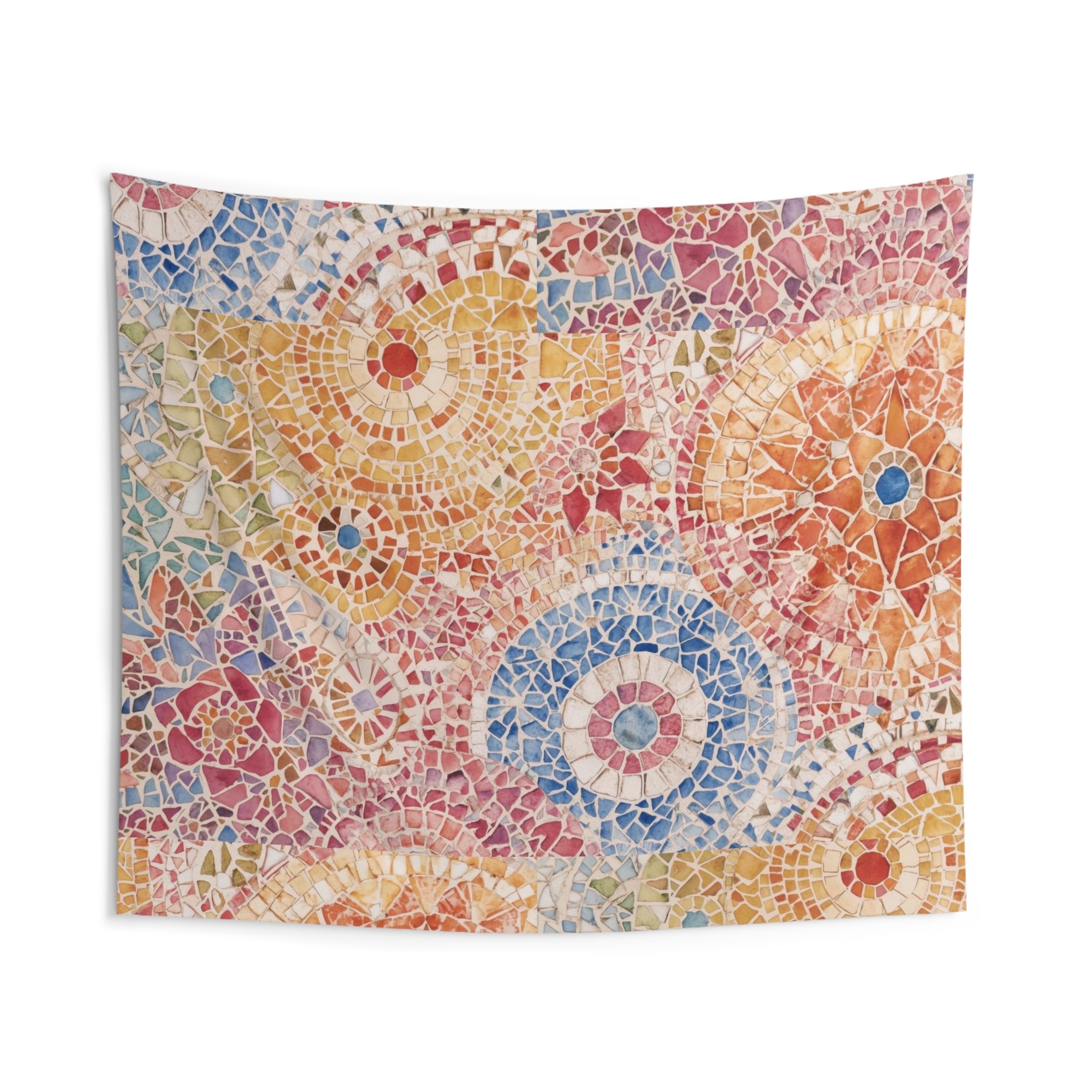 Bohemian Mosaic Wall Tapestry Vibrant Decor For Dorm Room - Rosetta Creative Boutique
